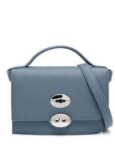 Zanellato sac à bandoulière Ella en cuir - Bleu