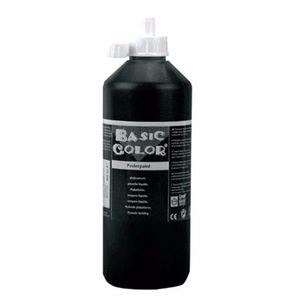 Zwarte plakkaatverf tube 500 ml   -