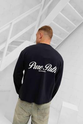 Pure Path Essence Of Life Longsleeve T-Shirt Heren Donkerblauw Pre-Order 9jan. - Maat M - Kleur: Donkerblauw | Soccerfanshop