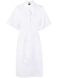 ASPESI robe-chemise en coton à manches courtes - Blanc