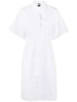 ASPESI robe-chemise en coton à manches courtes - Blanc