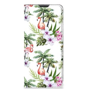 Motorola Moto G51 5G Hoesje maken Flamingo Palms