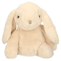Bukowski pluche konijn knuffeldier - creme wit - staand - 25 cm