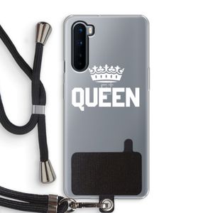 Queen zwart: OnePlus Nord Transparant Hoesje met koord