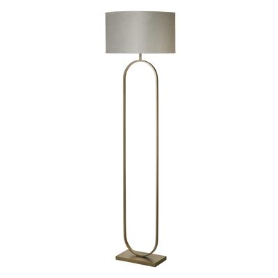 Searchlight VloerlampModish brons met grijze kap - EU95102GY