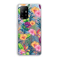Tropisch 2: Oppo A94 5G Transparant Hoesje