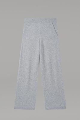 Wijde cashmere broek