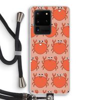 Krab: Samsung Galaxy S20 Ultra Transparant Hoesje met koord