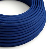 Strijkijzersnoer Navy Blauw rond stoffen snoer per meter