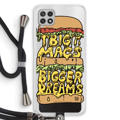 Big Macs Bigger Dreams: Samsung Galaxy A22 4G Transparant Hoesje met koord