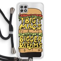 Big Macs Bigger Dreams: Samsung Galaxy A22 4G Transparant Hoesje met koord