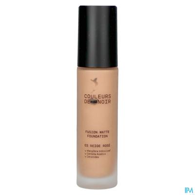 Couleurs De Noir Fusion Matte Foundation 03 Beige Rose 30ml