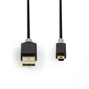 Nedis CCBW60300AT20 Kabel Usb 2.0 A Male - Mini 5-pins Male 2,0 M Antraciet