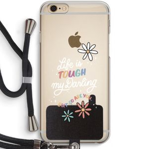 Tough Life: iPhone 6 / 6S Transparant Hoesje met koord