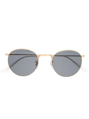 Ray-Ban lunettes de soleil à monture ronde - Or