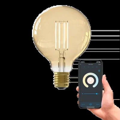 Smart LED Filament Lamp - E27 - G95 - Goud