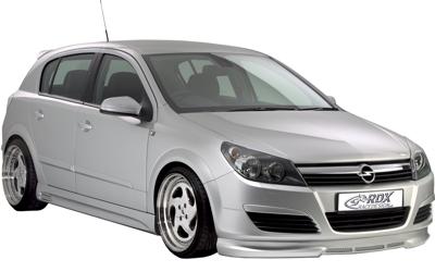 Voorspoiler Opel Astra H 5 deurs/Wagon -2007 excl. GTC (ABS) RDVOP02