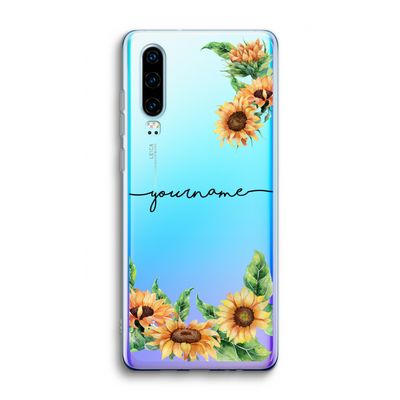 Zonnebloemen: Huawei P30 Transparant Hoesje