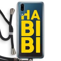 Habibi Majorelle : Huawei P20 Transparant Hoesje met koord