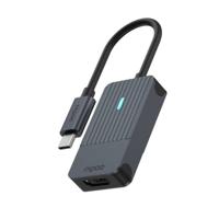 Rapoo USB-C Adapter, USB-C naar HDMI, grijs Desktop accessoire Zwart