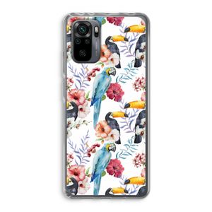 Bloemen tukan: Xiaomi Redmi Note 10 Pro Transparant Hoesje