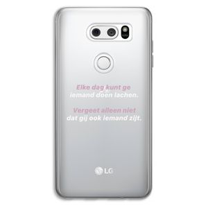 gij zijt ook iemand: LG V30 Transparant Hoesje