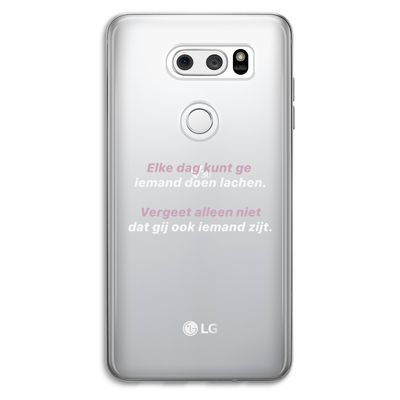 gij zijt ook iemand: LG V30 Transparant Hoesje
