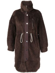 Varley manteau Jones en peau lainée artificielle - Marron