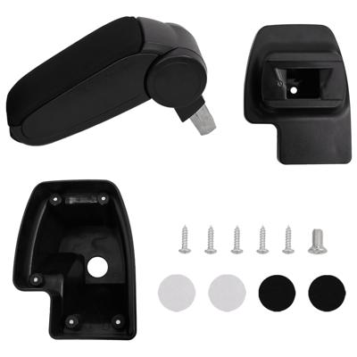 VidaXL Armsteun 15x35x(33-49,5) cm abs zwart