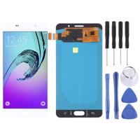LCD-scherm en digitizer volledige assemblage (OLED-materiaal) voor Galaxy A7 (2016) A710F A710F/DS A710FD A710M A710M/DS A710Y/DS A7100 (wit)