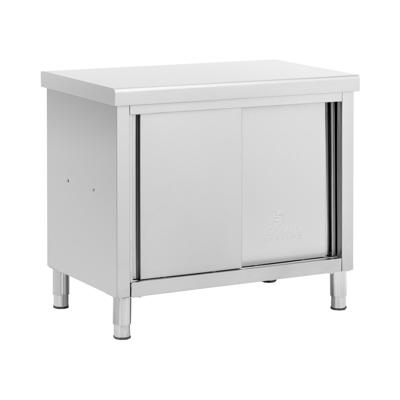 Roestvrijstalen werkkast met schuifdeuren - ECO - 100 x 60 cm - 500 kg