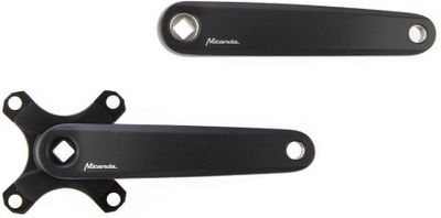 Miranda crankset delta jis voor gates 170mm mat zwart