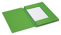 Dossiermap Secolor folio 3 kleppen 225gr groen