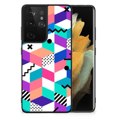 Samsung Galaxy S21 Ultra Backcover Blokken Kleurrijk