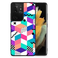 Samsung Galaxy S21 Ultra Backcover Blokken Kleurrijk