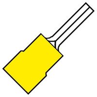 Geïsoleerde Pensteker geel P13mm voor draad 4,0-6,0 mm2 100 stuks klemko 101050