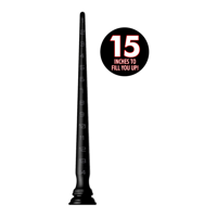 Tapered Siliconen Slang met Structuur - 15 / 38 cm