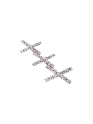 ALINKA bijou d'oreille Katia en or blanc 18ct à diamants - Métallisé