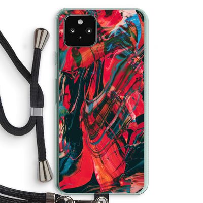 Endless Descent: Pixel 5a 5G Transparant Hoesje met koord