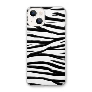 Zebra pattern: iPhone 13 mini Transparant Hoesje