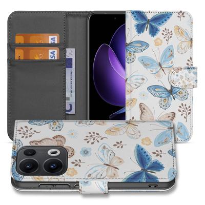 Telefoonhoesje | Met pasjeshouder | voor OPPO Reno 13 Pro Vlinder