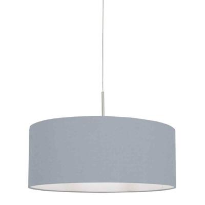 Steinhauer HanglampSparkled Light metaal met lichtblauwe kap - 3993ST