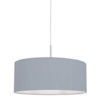 Steinhauer HanglampSparkled Light metaal met lichtblauwe kap - 3993ST