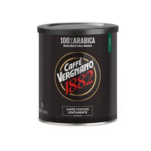 Caffè Vergnano 100% ARABICA MOKA Tin (250gr gemalen koffie)