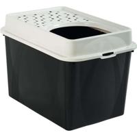 Toilette TOP 50l - Nero (PP riciclato) - 57,2 x 39,3 x 40,4 cm