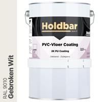 Holdbar PVC-Vloer Coating Gebroken Wit (RAL 9010) 2,5 Kg