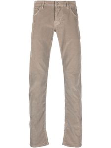 Jacob Cohën pantalon slim en velours côtelé - Marron