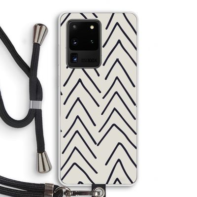 Marrakech Arrows: Samsung Galaxy S20 Ultra Transparant Hoesje met koord