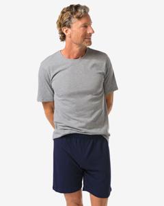 HEMA Herenshortama Jersey Gemêleerd Grijsmelange (grijsmelange)