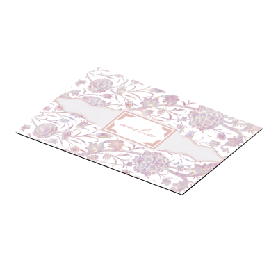 Aanpasbare Distel Placemat met naam